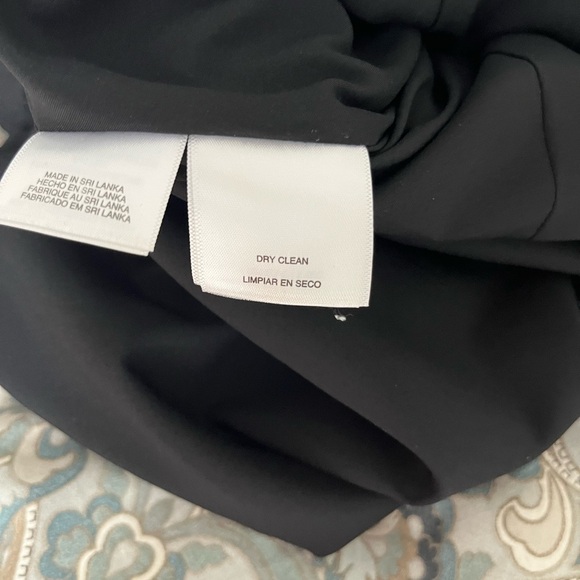 Jones New York Black Dress with faux leather design - Picture 6 of 6